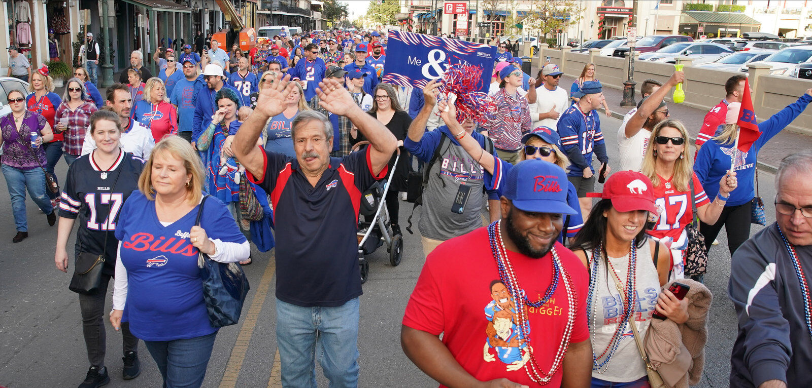 Buffalo Bills packers of NOLA Takeover Parade